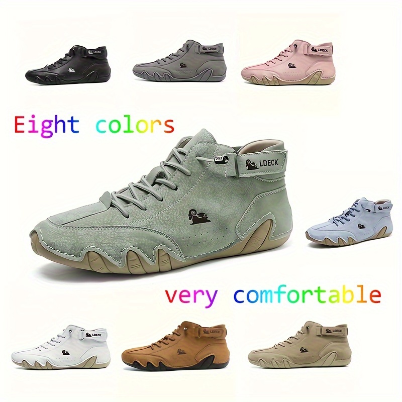 womens trendy flat sneakers casual lace up outdoor shoes comfortable low top sport shoes details 1