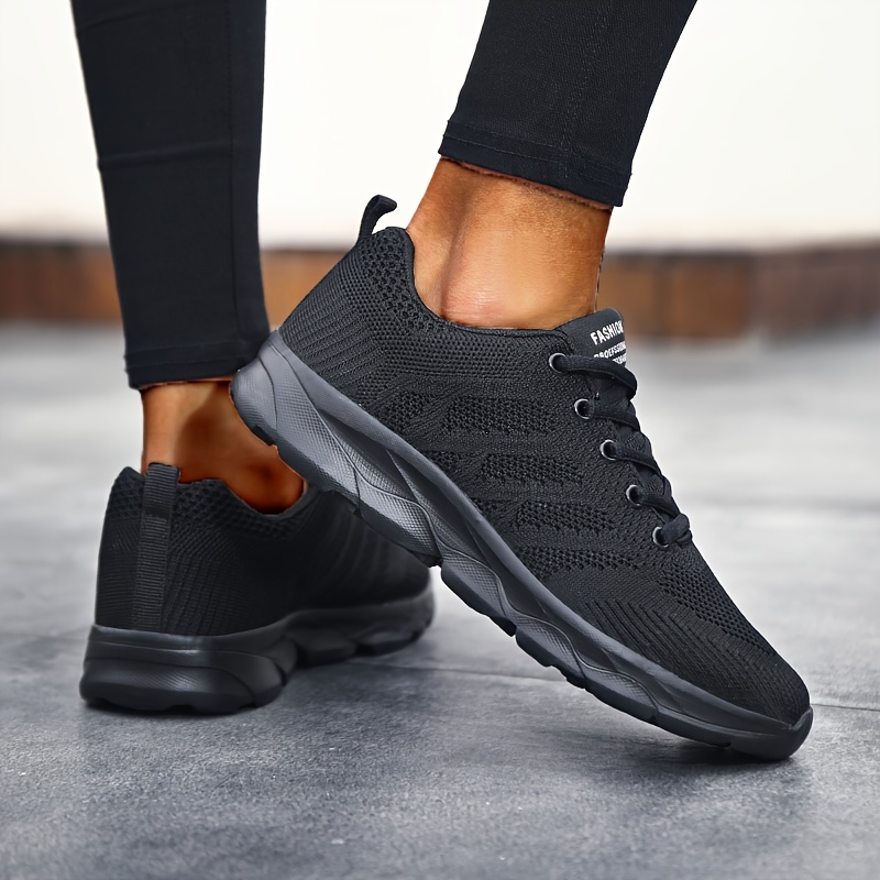 womens breathable mesh sneakers casual lace up outdoor shoes comfortable low top shoes details 2