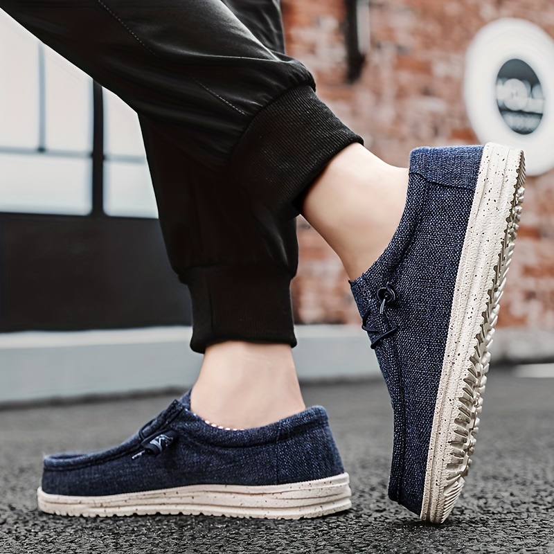 mens loafer shoes with decorative shoelaces comfy non slip slip on breathable shoes sneakers spring and summer details 7