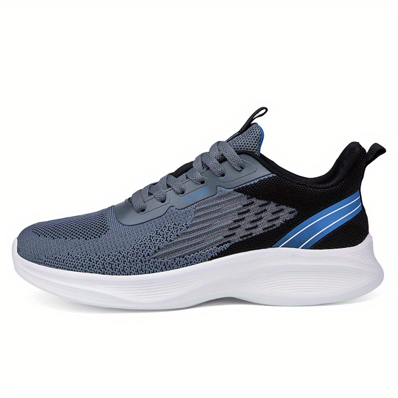 mens weave knit casual shoes breathable lightweight non slip soft sole sneaker spring and summer details 1